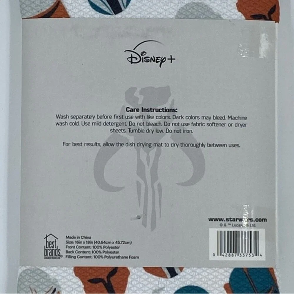 NWT Disney‎ Star Wars The Mandalorian Dish Mat